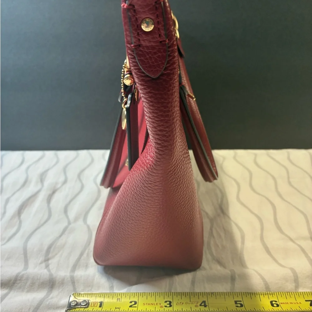 PreOwned Authentic Coach Red Leather Purse - Picture 7 of 12